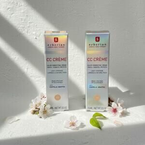 2 X Erborian Color Correcting CC Cream with Centella Asiatica, Fair 15ml